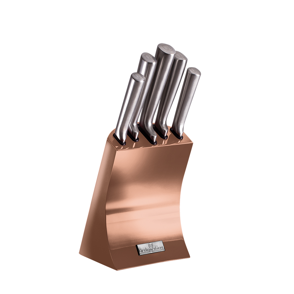 Knife Set with Stand Berlinger Haus BH/2451 Rose Gold Collection