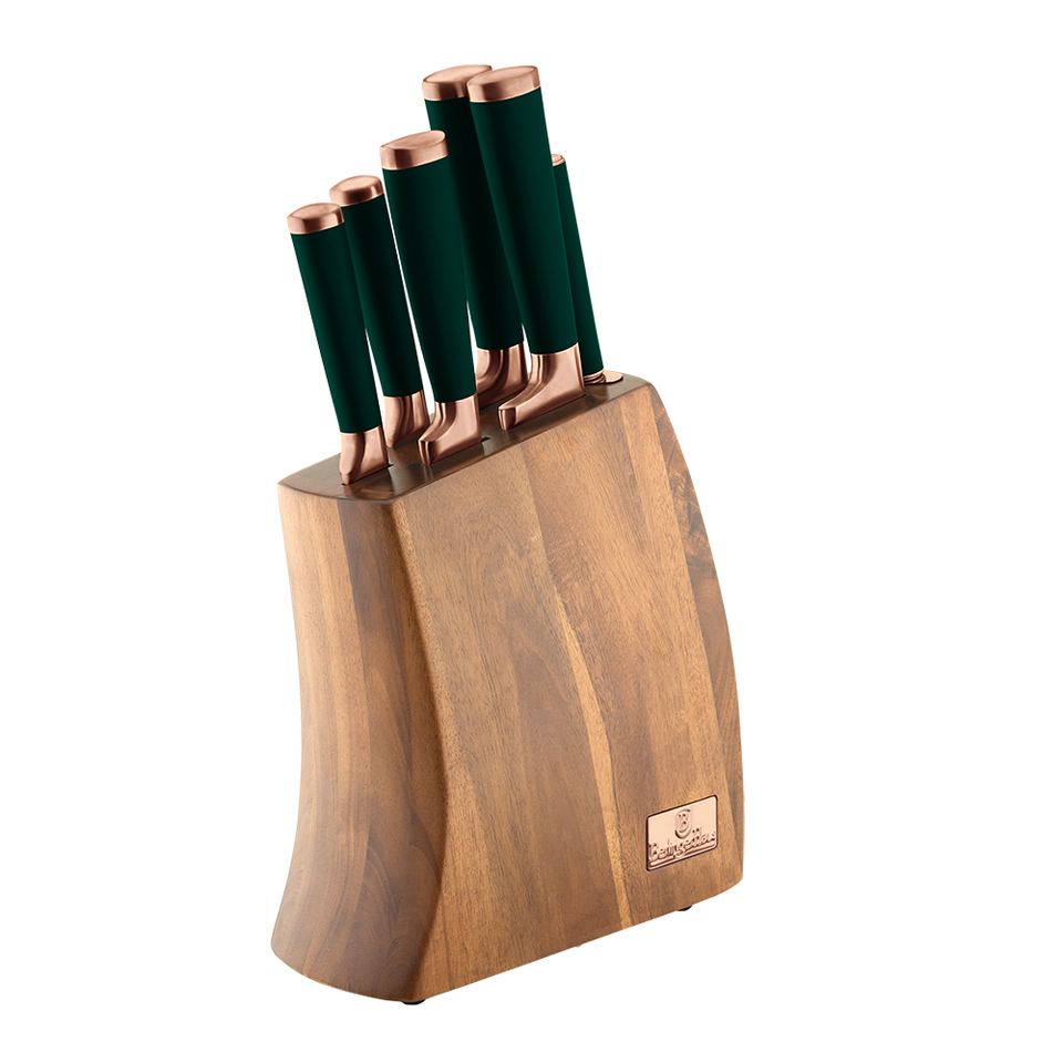 Knife Set & Bamboo Stand Berlinger Haus BH/2645 Emerald Collection