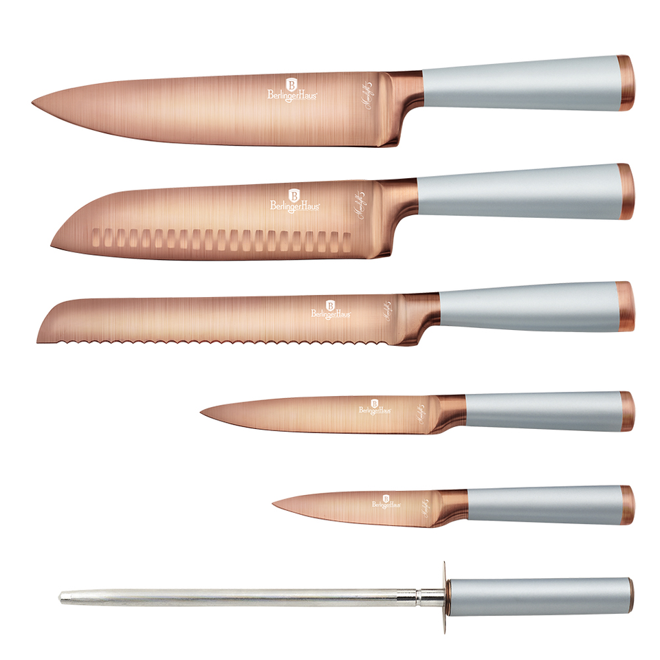 Knife Set & Bamboo Stand Berlinger Haus BH/2646 Moonlight Collection