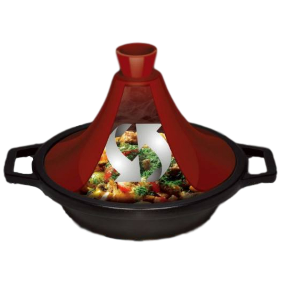 Cast Iron Tagine Berlinger Haus BH-1987 Burgundy Collection