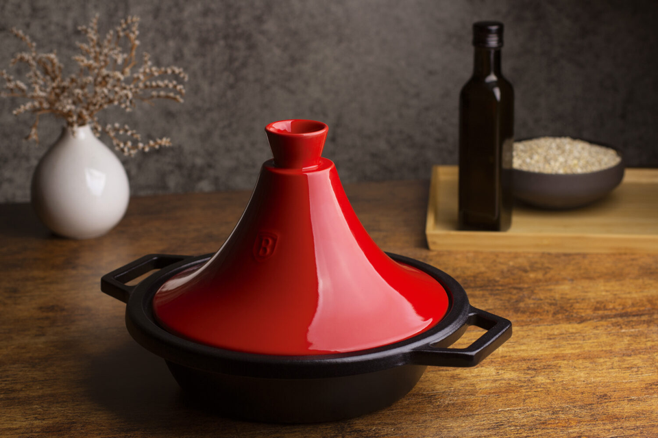 Cast Iron Tagine Berlinger Haus BH-1987 Burgundy Collection