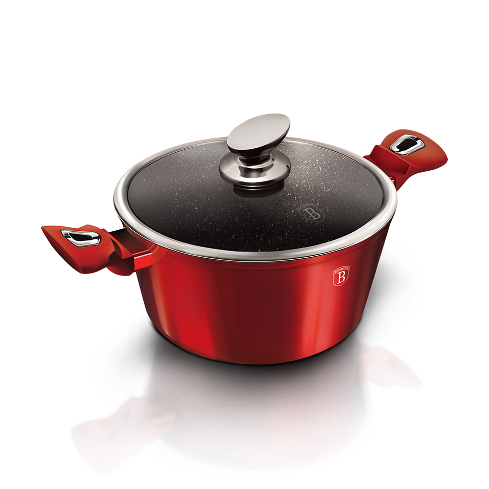 Casserole 20 cm BH/1256 Metallic Line Burgundy Edition