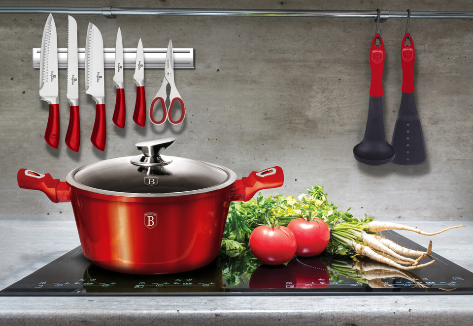 Casserole 20 cm BH/1256 Metallic Line Burgundy Edition