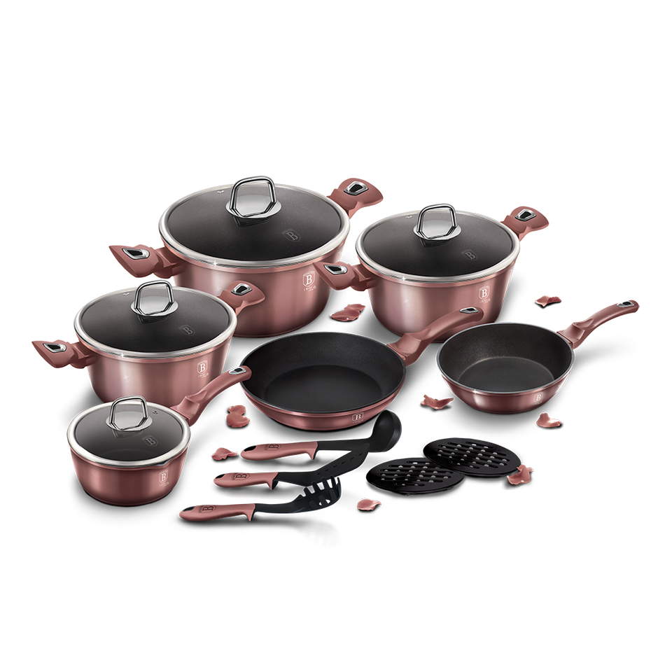 15-Piece Cookware Set Berlinger Haus BH-6045 I-Rose