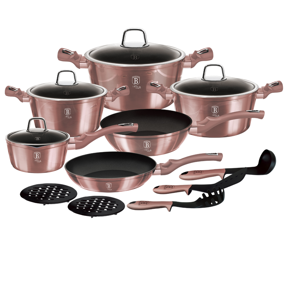 15-Piece Cookware Set Berlinger Haus BH-6045 I-Rose