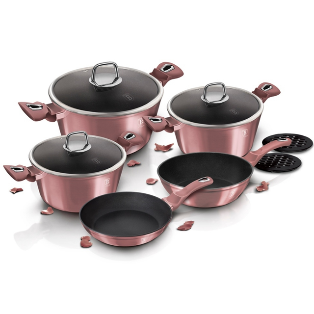10-Piece Cookware Set Berlinger Haus BH/6043 I-Rose