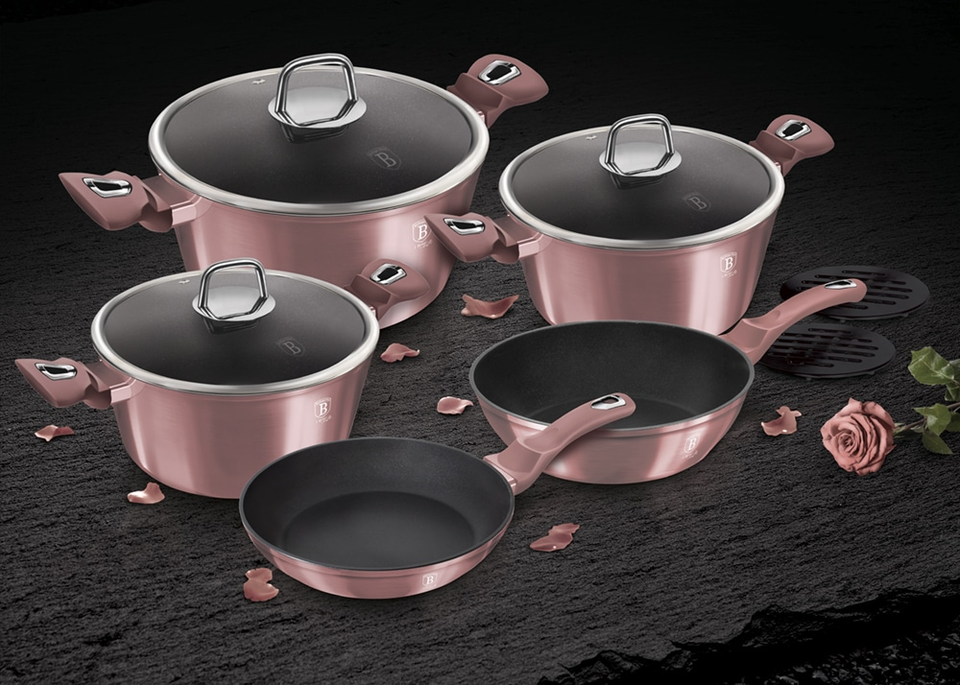 10-Piece Cookware Set Berlinger Haus BH/6043 I-Rose