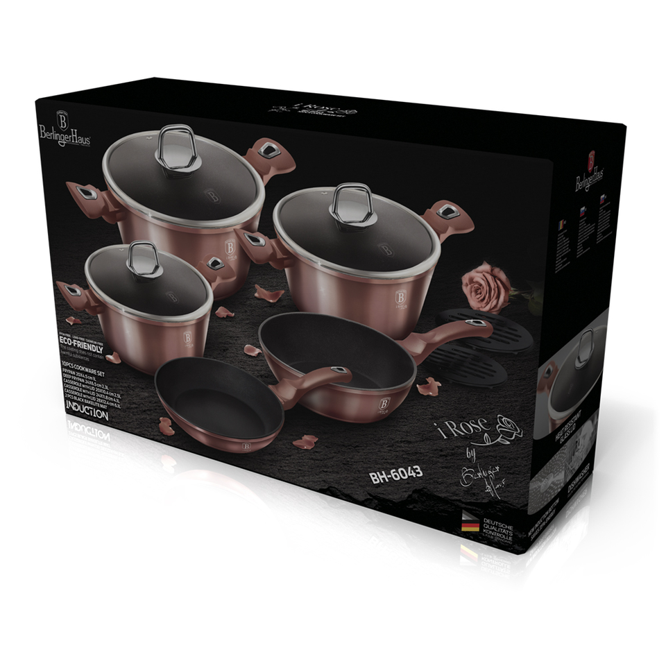 10-Piece Cookware Set Berlinger Haus BH/6043 I-Rose