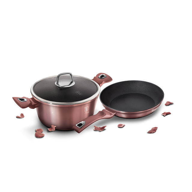 3-Piece Cookware Set Berlinger Haus BH/6042 I-Rose Collection