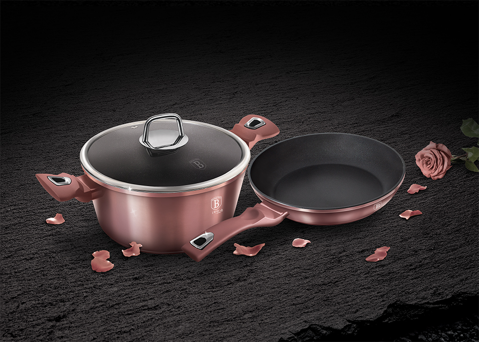 3-Piece Cookware Set Berlinger Haus BH/6042 I-Rose Collection