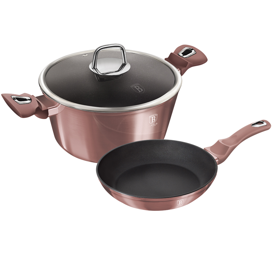 3-Piece Cookware Set Berlinger Haus BH/6042 I-Rose Collection
