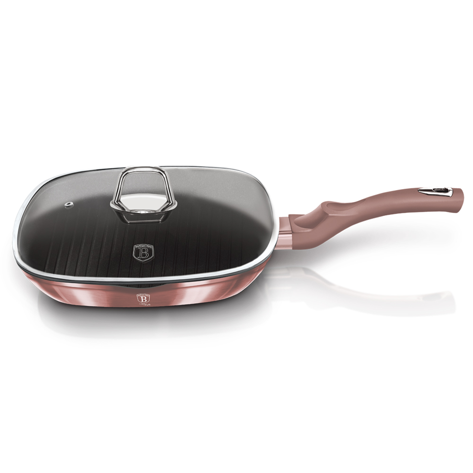 Grill Pan with Lid 28 cm Berlinger Haus BH/6028 I-Rose