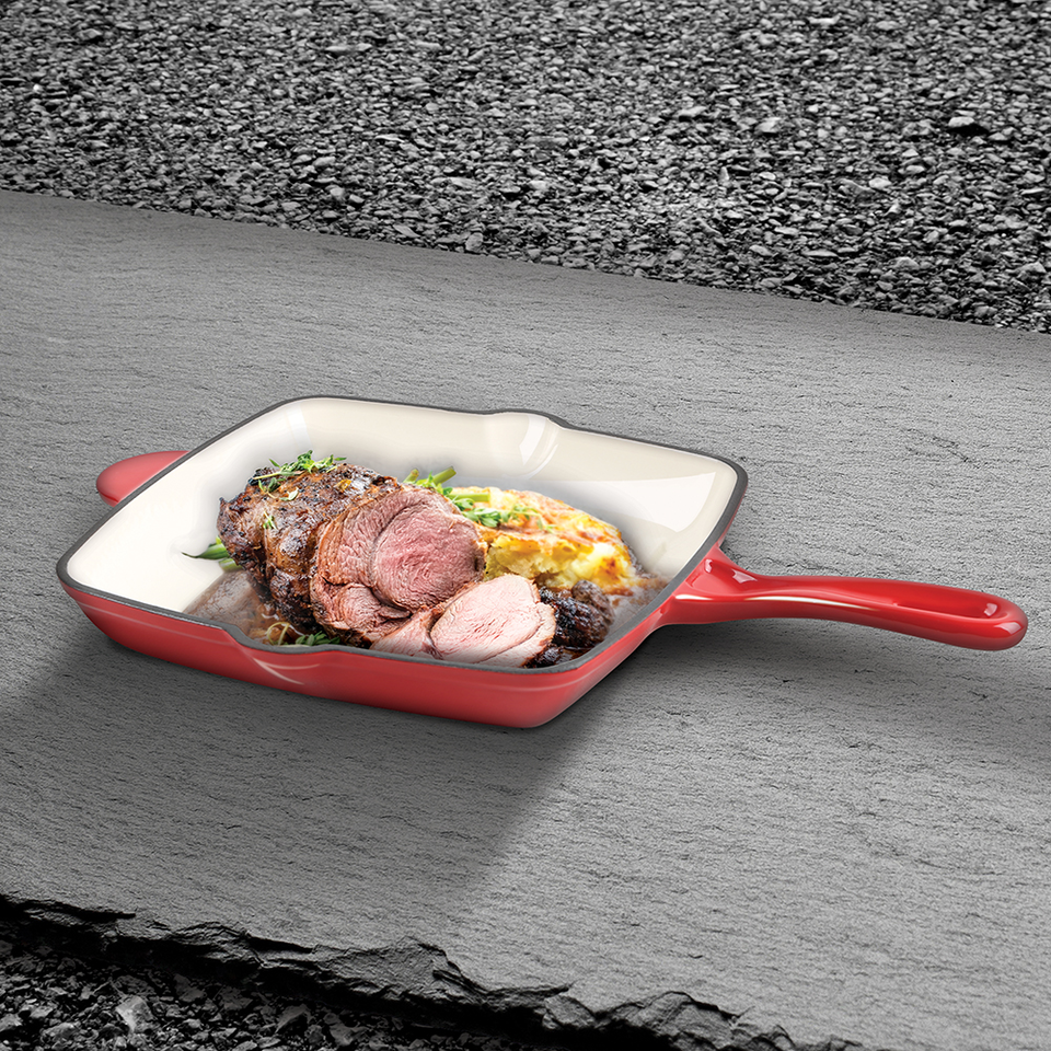 Grill Pan 26 cm Berlinger Haus BH/1997 Cast Iron Red