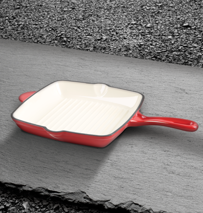 Grill Pan 26 cm Berlinger Haus BH/1997 Cast Iron Red