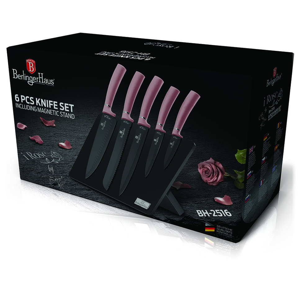 6-Piece Knife Set Berlinger Haus BH/2516 I-Rose Collection