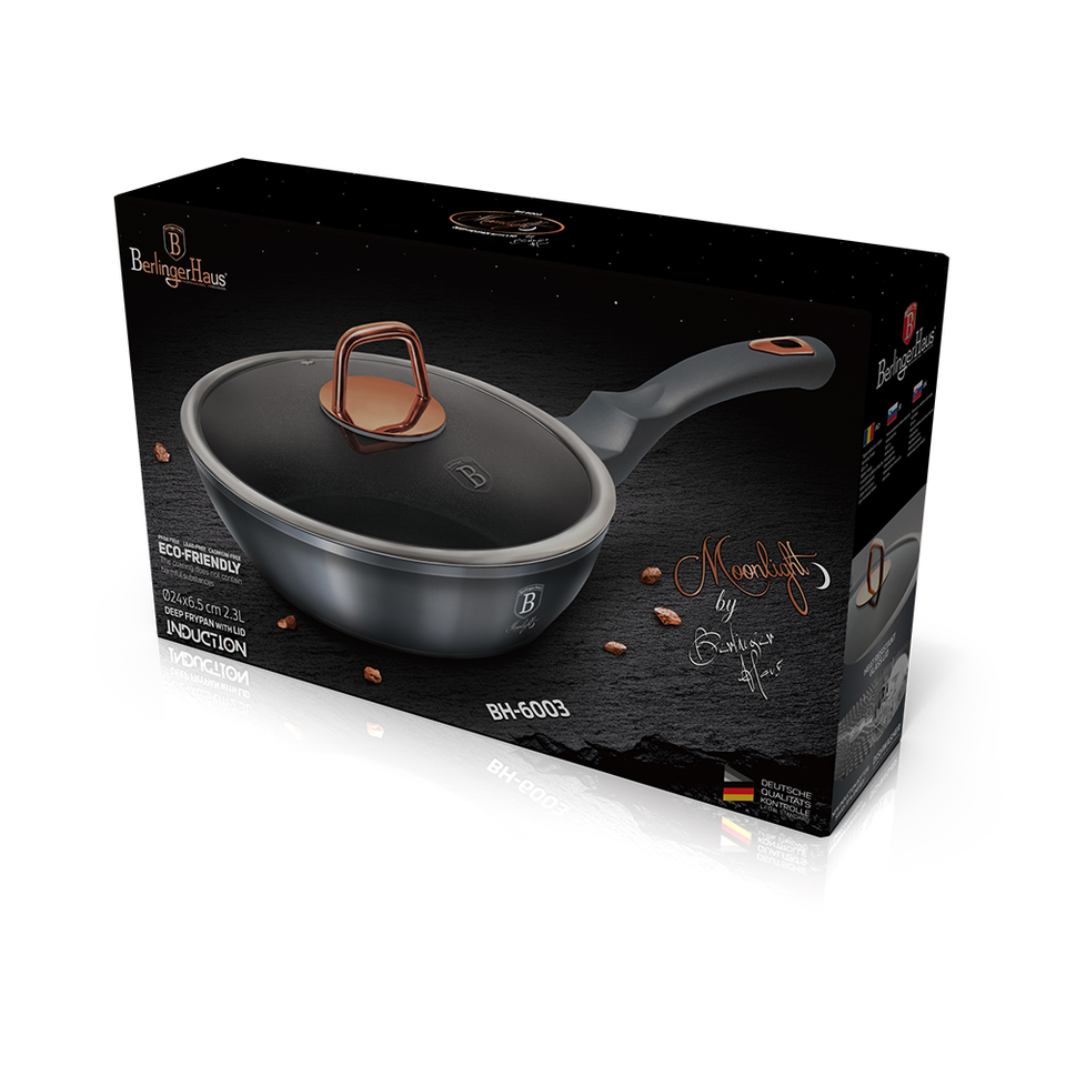 Deep Frying Pan with Lid Berlinger Haus BH/6003 Moonlight