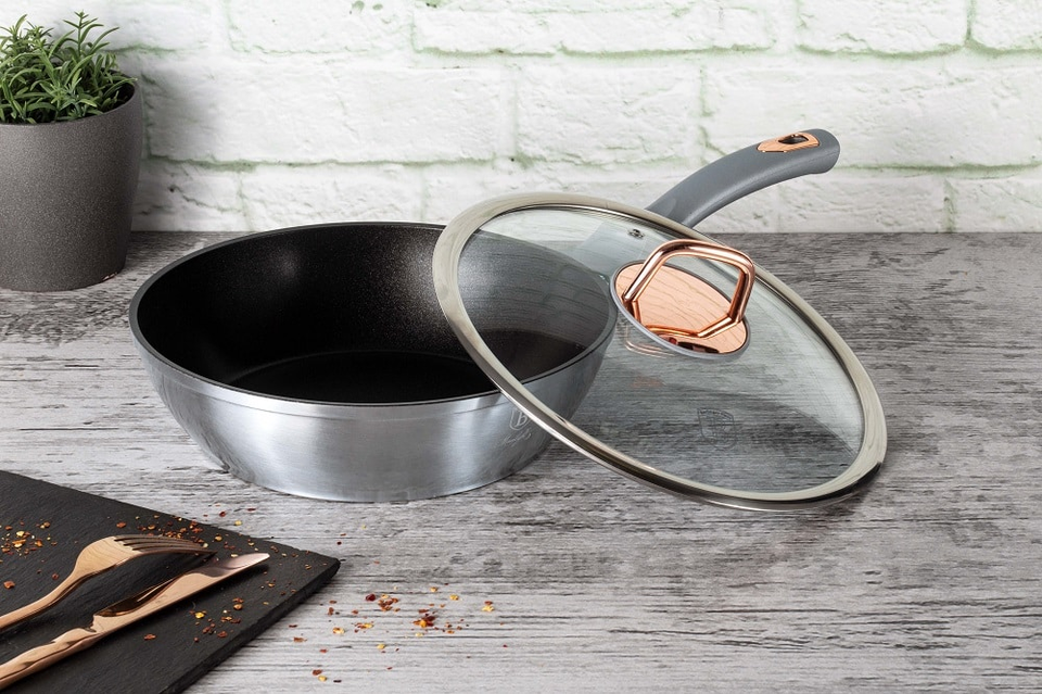 Deep Frying Pan with Lid Berlinger Haus BH/6003 Moonlight