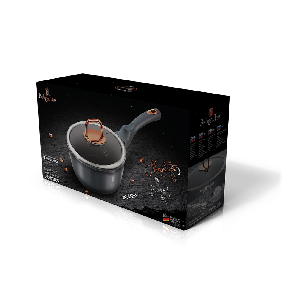 Saucepan with a Lid 16 cm Berlinger Haus BH-6010 Moonlight Collection