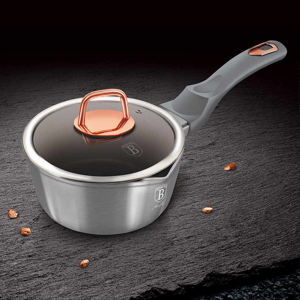 Saucepan with a Lid 16 cm Berlinger Haus BH-6010 Moonlight Collection