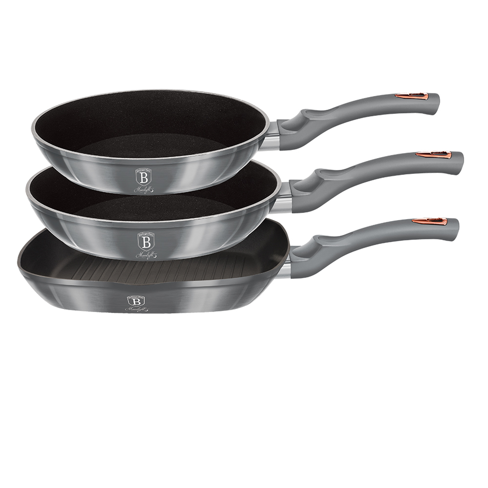 3-Piece Fry Pan Set Berlinger Haus BH/6018 Moonlight