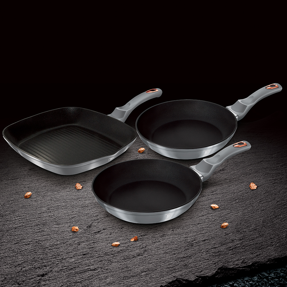 3-Piece Fry Pan Set Berlinger Haus BH/6018 Moonlight