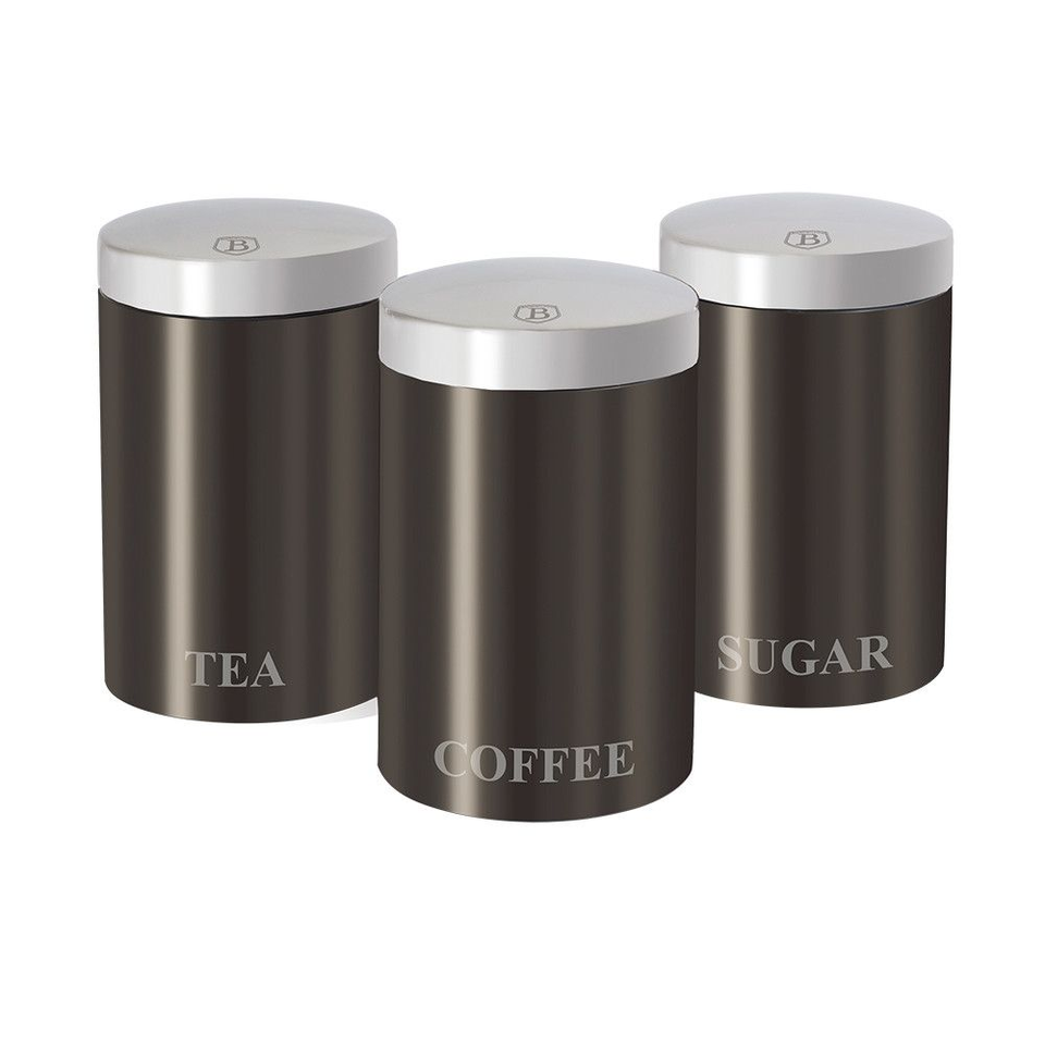 Kitchen Canister Set Berlinger Haus BH/1348 Carbon Pro Collection