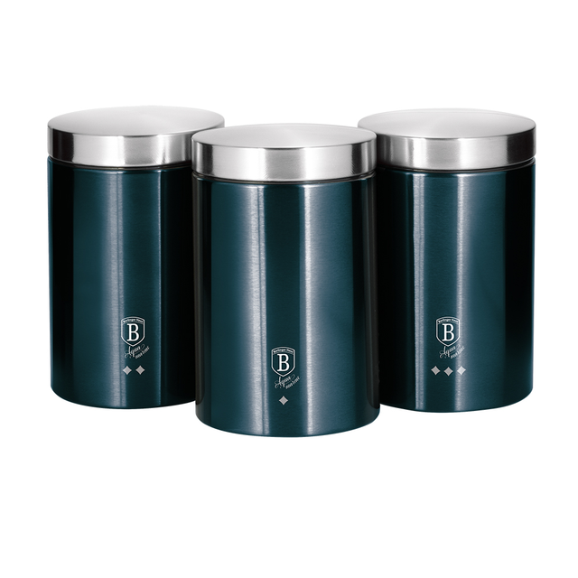 Kitchen Canister Set Berlinger Haus BH/6271 Aquamarine Collection