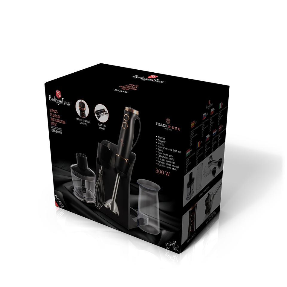 5-Piece Blender Set Berlinger Haus BH/9049 Black Rose