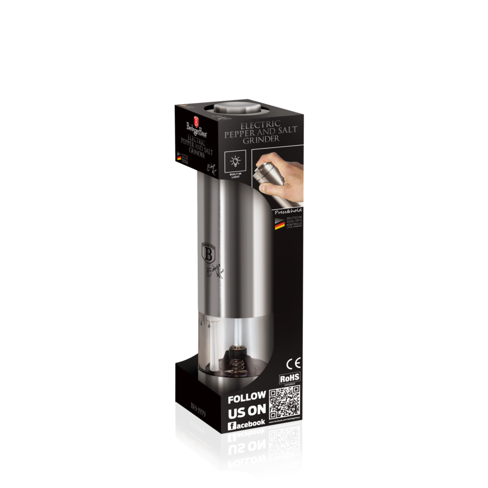 Electric Pepper or Salt Mill Berlinger Haus BH/1979 Carbon Collection