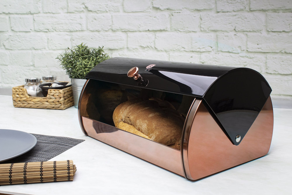 Bread Box Berlinger Haus BH-1735 Black Rose Collection