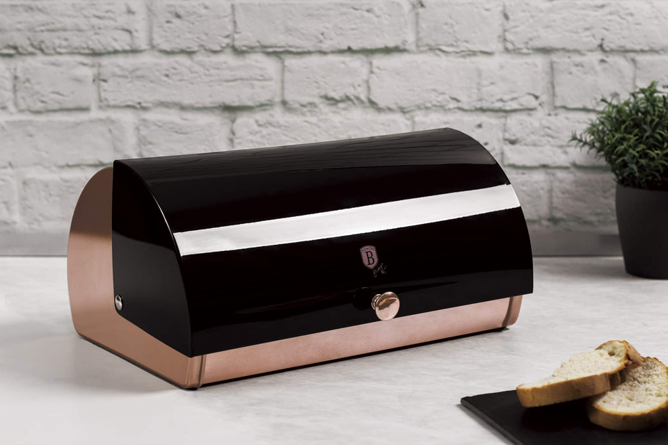 Bread Box Berlinger Haus BH-1735 Black Rose Collection