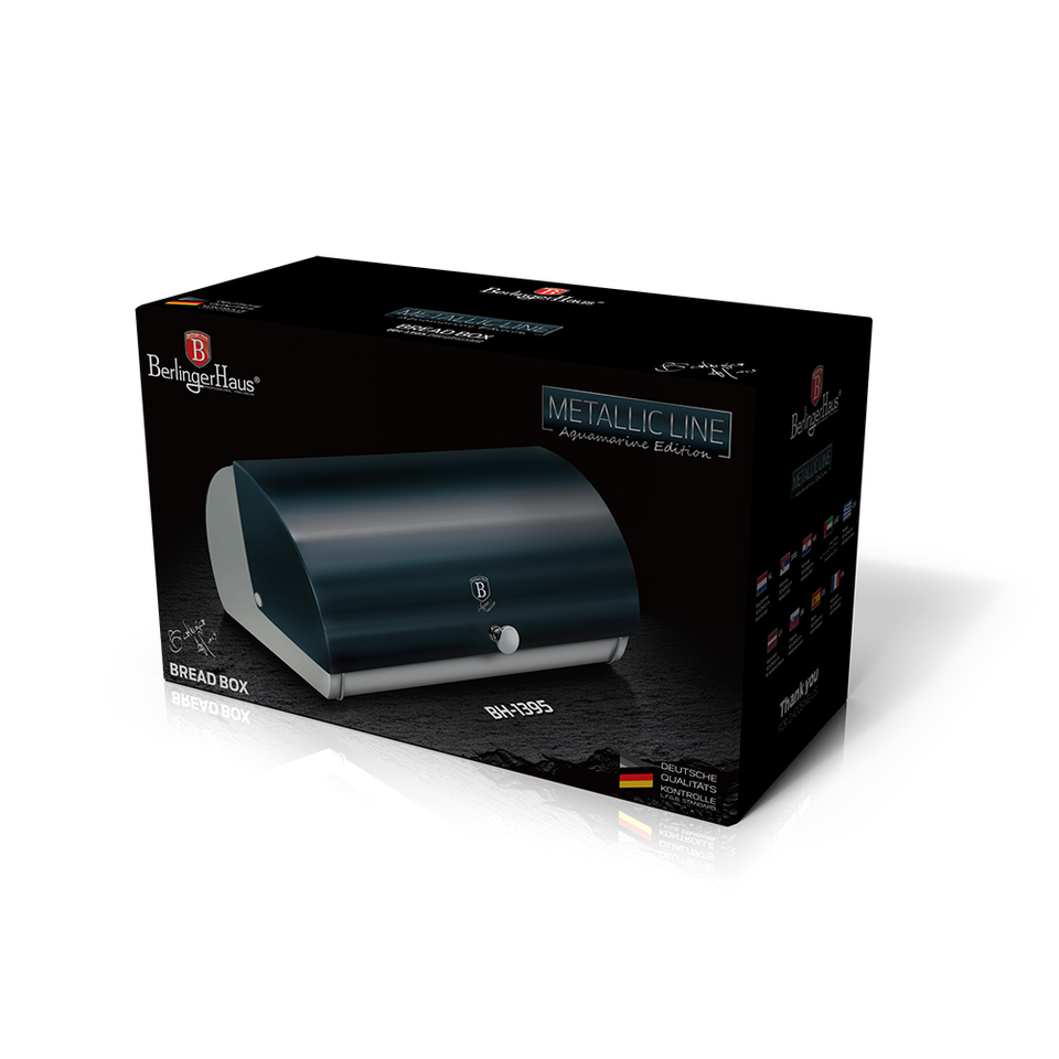 Bread Box Berlinger Haus BH-1395 Aquamarine Collection
