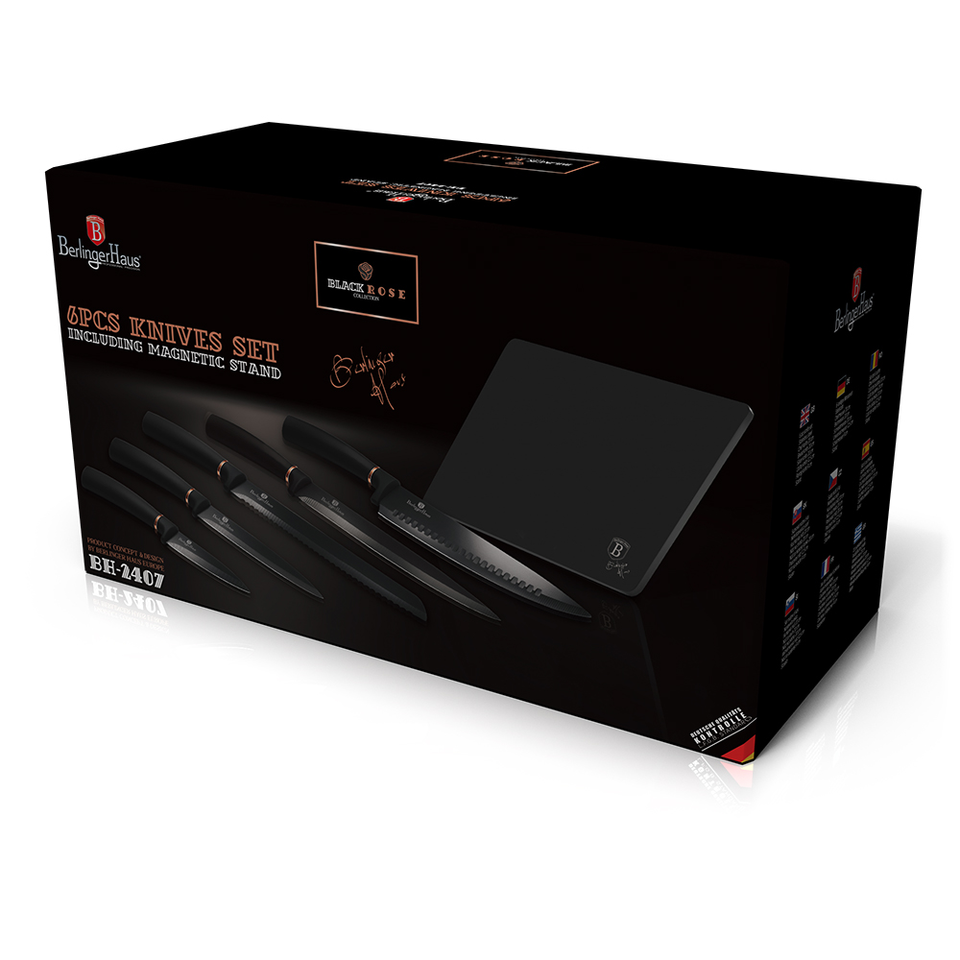 6-Piece Knife Set Berlinger Haus BH-2407 Black Rose Collection