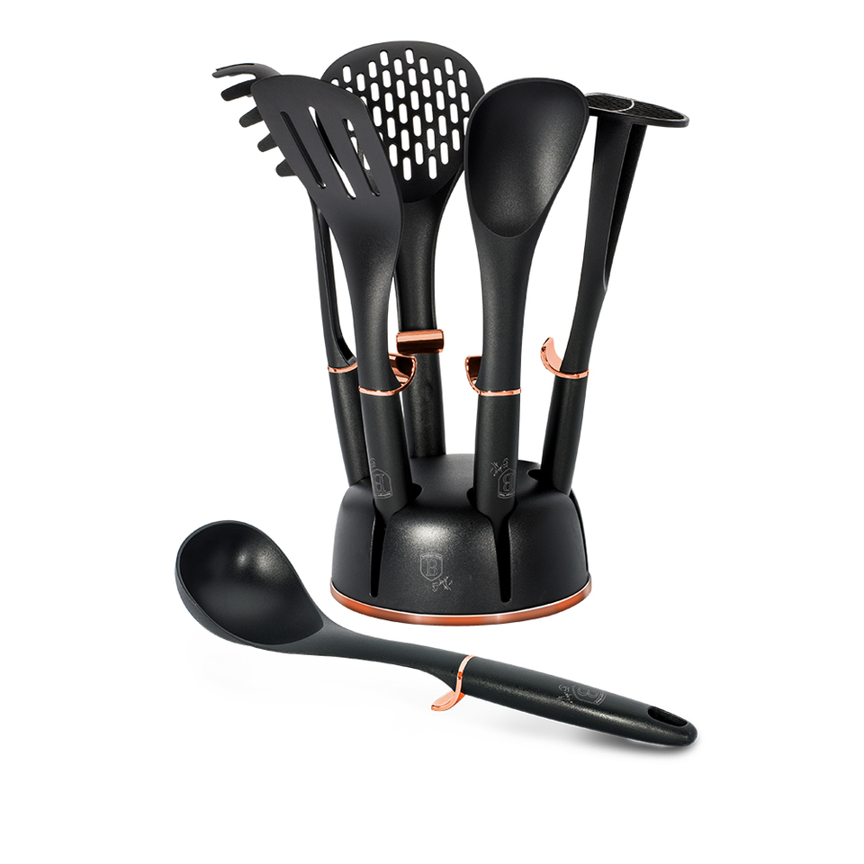 Utensils with Stand Berlinger Haus BH/6209 Black Rose Collection