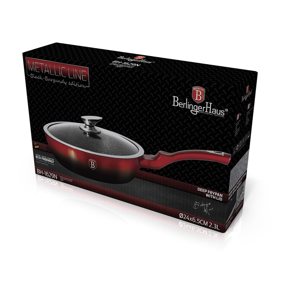 Deep Frypan 24 cm Berlinger Haus BH/1629 Black Burgundy Edition