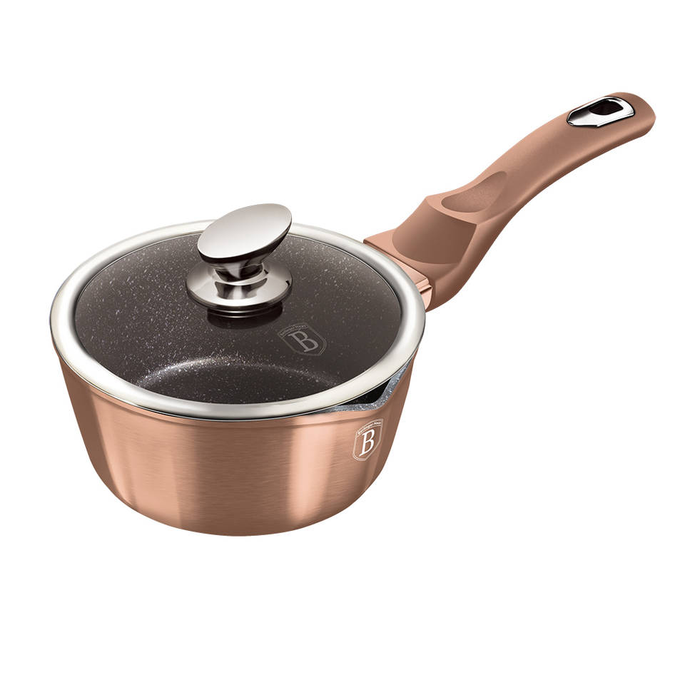 Saucepan with Lid 16 cm Berlinger Haus BH/1524 Rose Gold