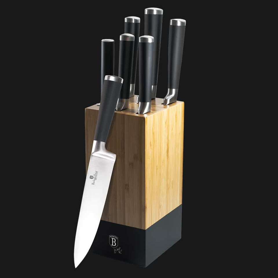 Knife Set & Bamboo Stand Berlinger Haus BH/2424 Black