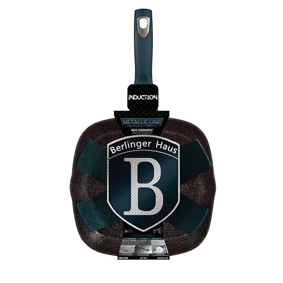 Square Grill Pan 28 cm Berlinger Haus BH/1873 Aquamarine