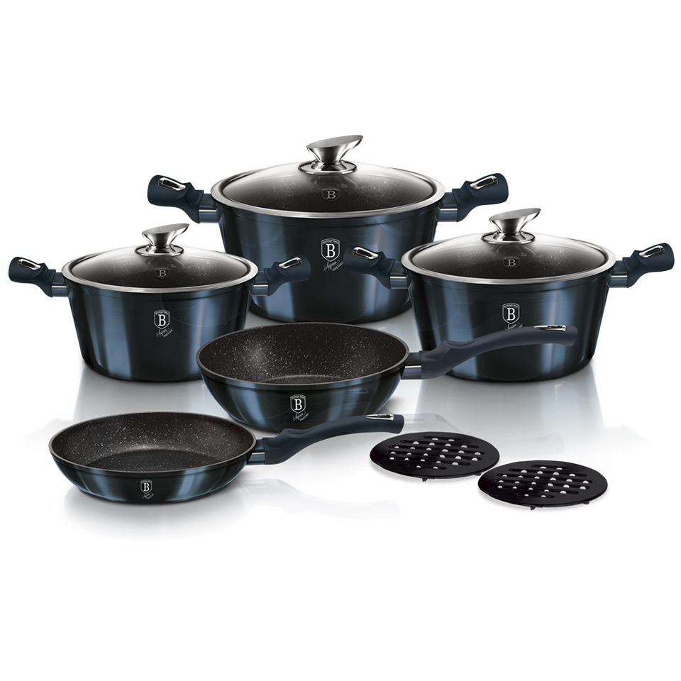 10-Piece Cookware Set Berlinger Haus BH/1884 Aquamarine Collection