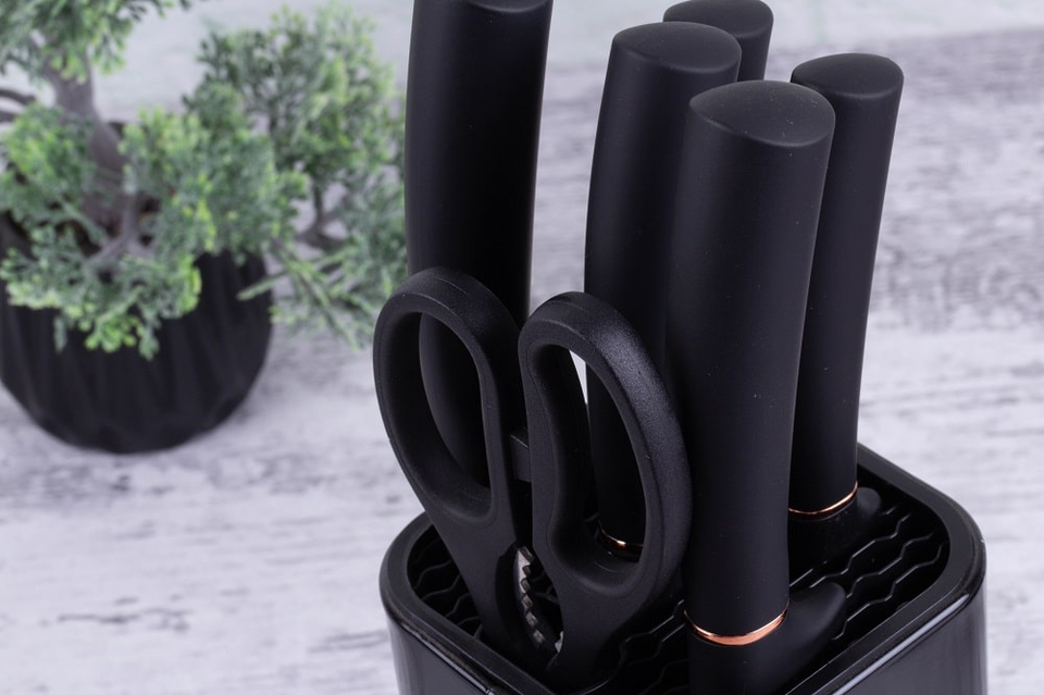 7-Piece Knife Set with Stand Berlinger Haus BH/2422 Black