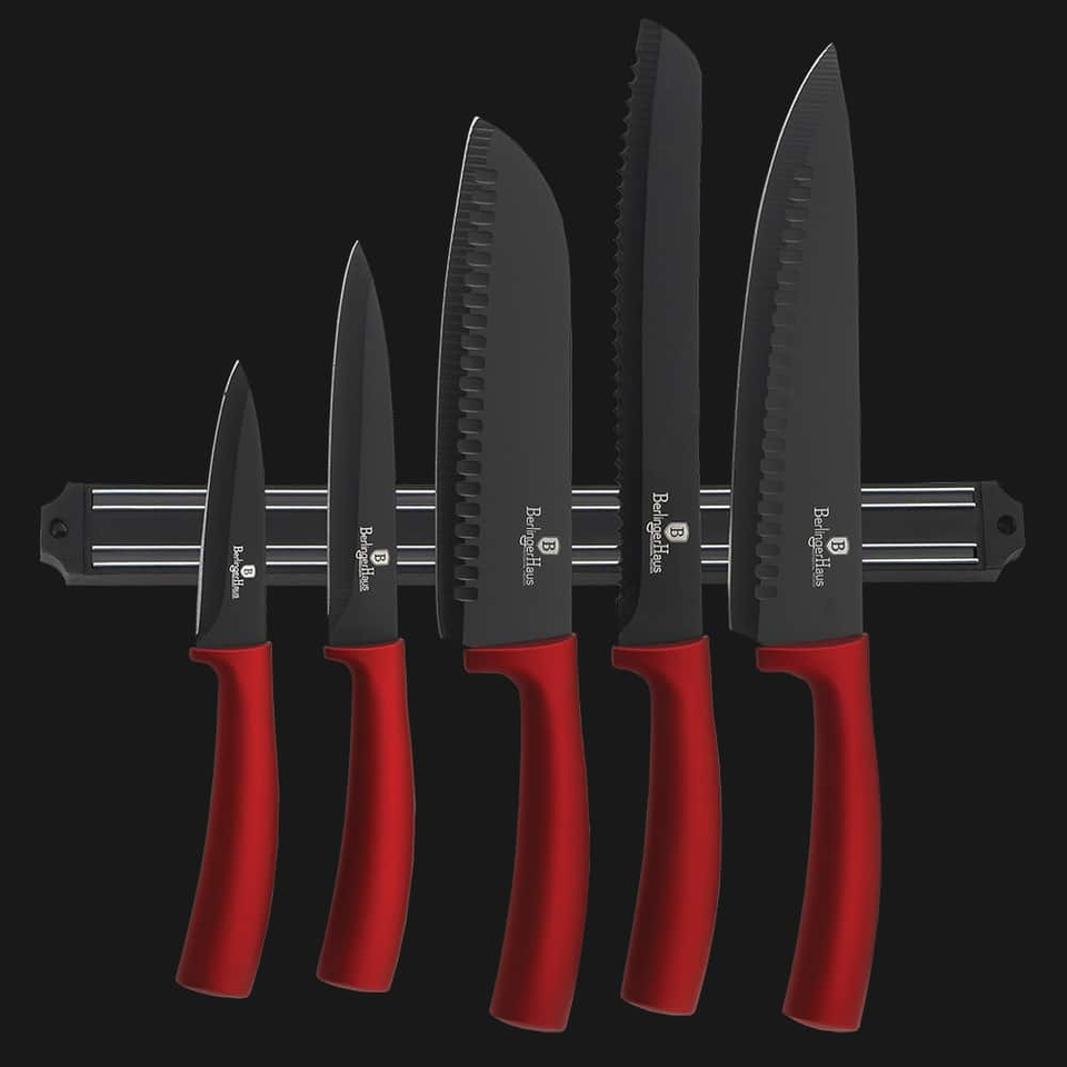 6-Piece Knife Set Berlinger Haus BH/2534 Burgundy Line