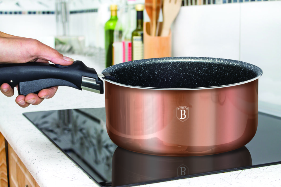 12-Piece Cookware Set Berlinger Haus BH/1591 Rose Gold Collection