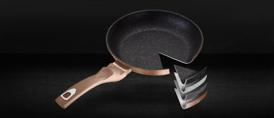 Frying Pan 30cm Berlinger Haus BH/1511N Rose Gold Collection