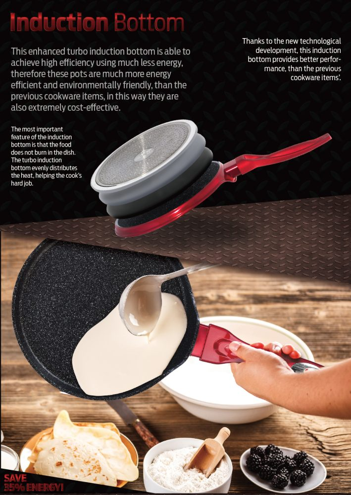 Pancake Pan 25 cm Berlinger Haus BH/1272 Burgundy