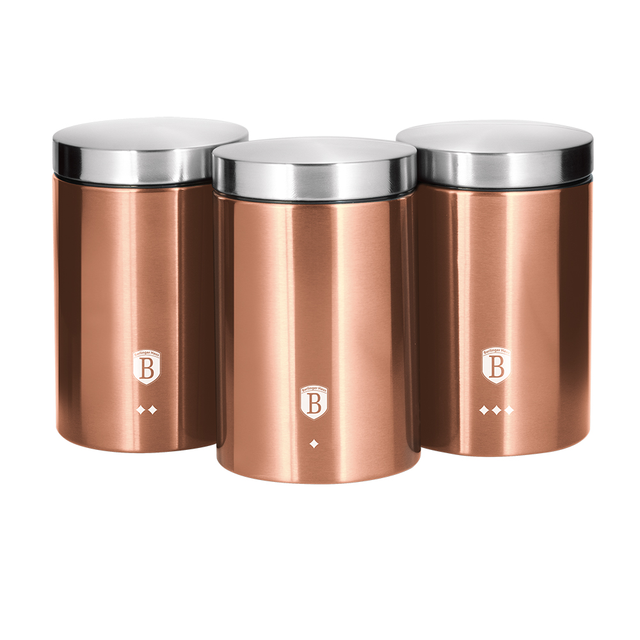 Kitchen Canister Set Berlinger Haus BH/1605 Rose Gold Collection