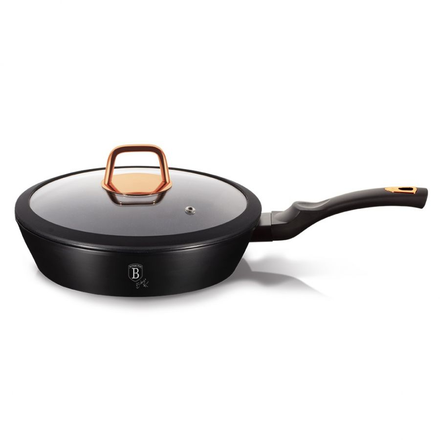 Deep Frying Pan 24 cm Berlinger Haus BH/1643N Black Rose Collection