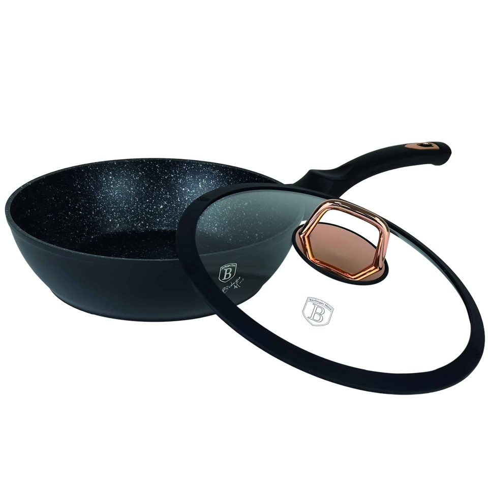 Deep Frying Pan 24 cm Berlinger Haus BH/1643N Black Rose Collection