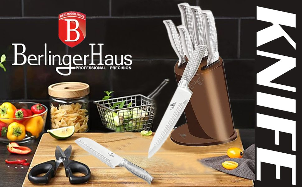 6-Piece Knife Set Berlinger Haus BH/2272 Rose Gold Collection