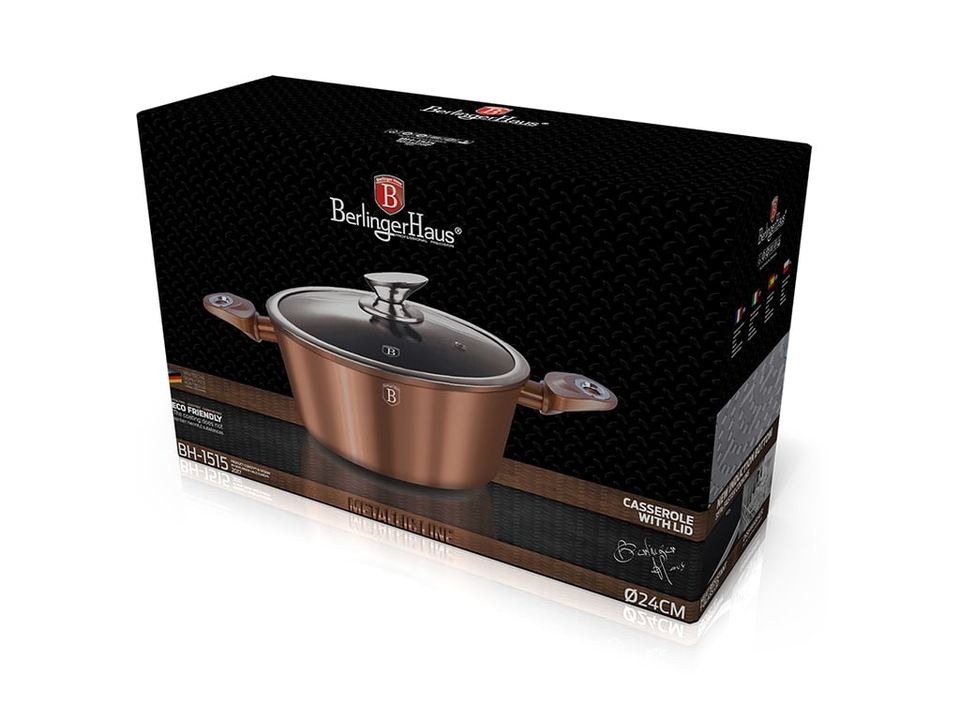 Casserole 24 cm Berlinger Haus BH/1515 Rose Gold