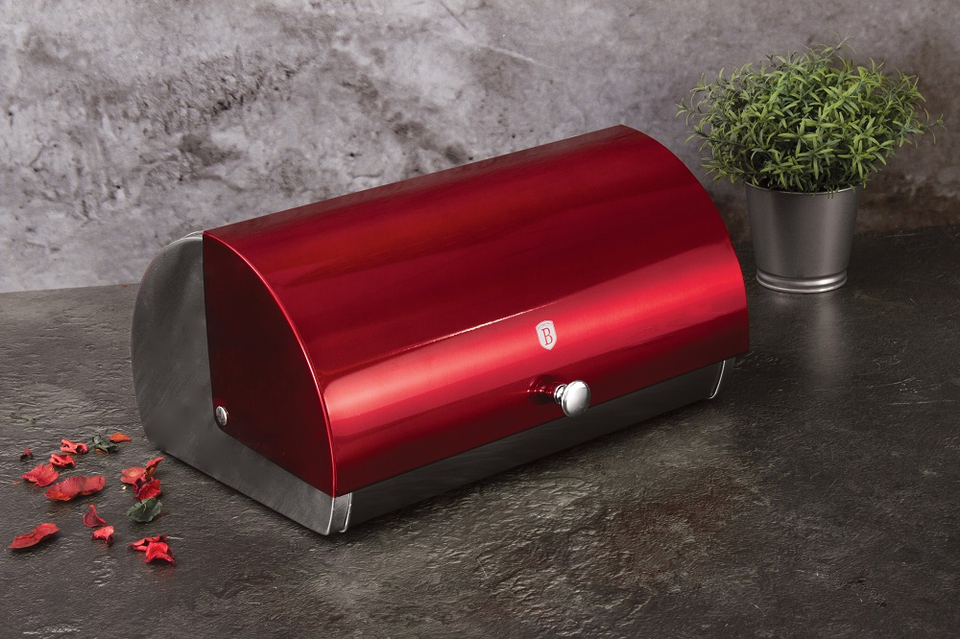 Bread Box Berlinger Haus BH/1345 Burgundy Collection